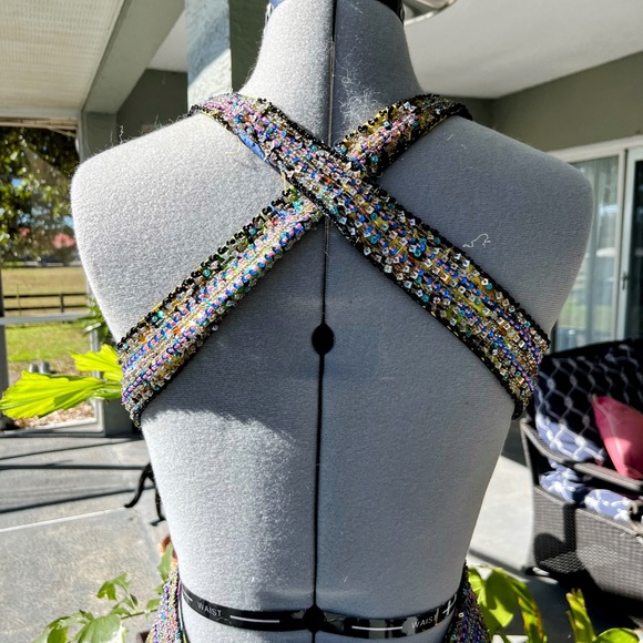 Cache’ silk beaded dress - Picture 6 of 11